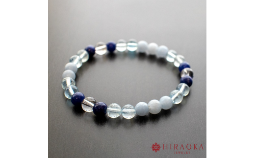 恋縁結びパワーストーンブレスレット男性用(縁結び03)・6mm玉 (16.8cm)高知県須崎市57000衣類・装飾品・工芸品アクセサリー