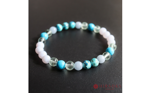 夫婦仲改善パワーストーンブレスレット(家庭円満01)・6mm玉 (16.8cm)高知県須崎市57000衣類・装飾品・工芸品アクセサリー