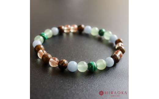 バランスの良い人間関係形成力☆パワーストーンブレスレット(対人04)・6mm玉 (19.2cm)高知県須崎市60000衣類・装飾品・工芸品アクセサリー