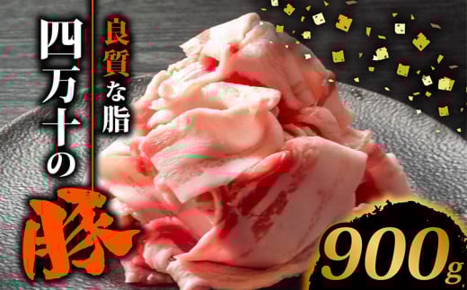 四万十ポークスライス900g | 300g × 3パック セット 豚肉 豚バラ肉 小分け 小間切れ スライス 切り落とし 冷凍 真空パック 簡単調理 細切れ 大容量 肉 高知県 須崎市 TM036高知県須崎市10000肉豚肉