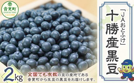 【令和7年産】 黒豆2kg「JAおとふけ」【B13】北海道音更町10000野菜・きのこ豆類