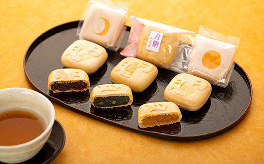 日月もなか3種類詰め合わせ愛知県豊田市10000菓子・スイーツその他 和菓子