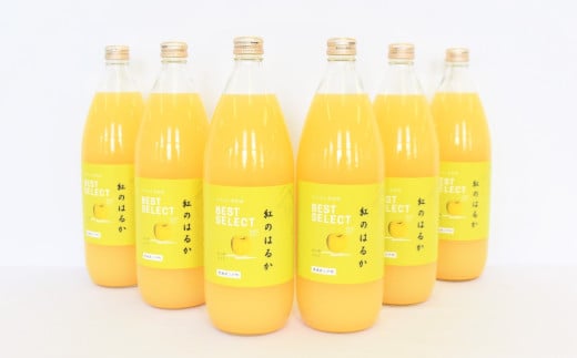 【先行予約】「紅のはるか」りんごジュース(ストレート)1L×6本【みちはた果樹園】 ※2026年1月下旬発送予定※ 青森県 三戸町青森県三戸町17000お茶・飲料果汁・野菜飲料