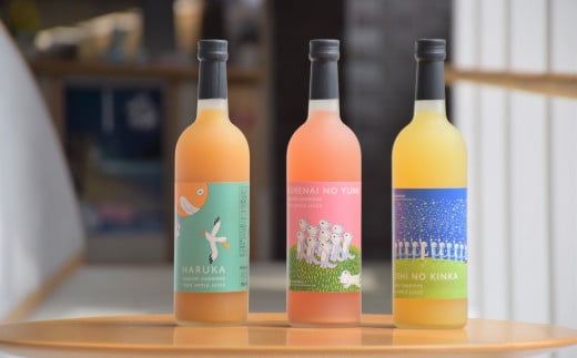 丸末の「11ぴきのねこ」りんごジュース【720ml×3本】【丸末果樹農園(株)】 青森県産青森県三戸町25000お茶・飲料果汁・野菜飲料