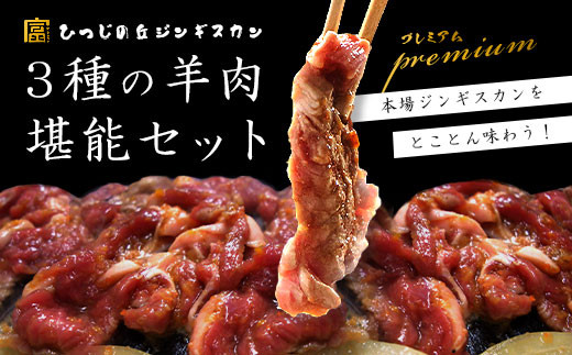 ジンギスカン3種堪能セット北海道中富良野町33000肉ジビエ