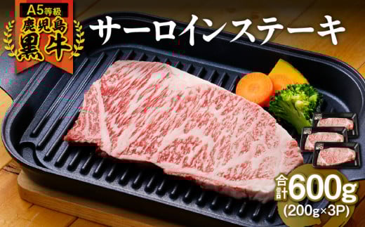 21-1 (A-101)鹿児島黒牛サーロインステーキ(200g×3枚) KN009-001鹿児島県鹿屋市31000肉牛肉