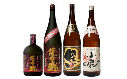752-1 小鹿飲み比べ薩摩盛セット 計4本 KN013-008鹿児島県鹿屋市31000酒・アルコール焼酎
