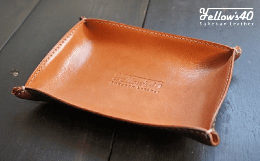 1950-1 レザートレイ KN071-006鹿児島県鹿屋市30000衣類・装飾品・工芸品その他 装飾品・工芸品