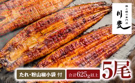1043-2 昭和56年創業 うなぎの川豊 うなぎ蒲焼5尾 KN049-001-05鹿児島県鹿屋市54000魚介・海産物うなぎ