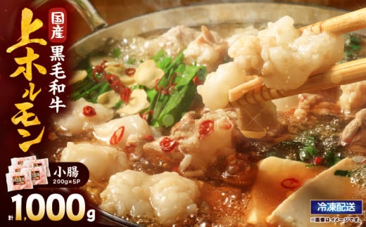 2631 国産黒毛和牛上ホルモン(小腸) 1kg KN101-001-02鹿児島県鹿屋市10000肉牛肉