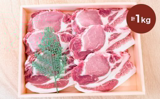 2886 鹿児島産茶美豚ロースとんかつ木箱 1000g KN010-011鹿児島県鹿屋市15000肉豚肉
