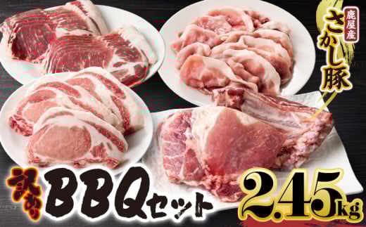 鹿屋産豚 BBQセット 計2.45kg【2月お届け】 KN079-014-2鹿児島県鹿屋市16000肉豚肉