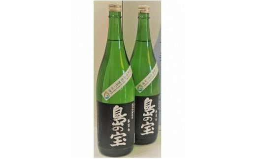 祝 世界自然遺産登録!奄美黒糖焼酎「島の宝 純 黒麹仕込み」25度 1800ml×2本 A037-020鹿児島県奄美市24000酒・アルコール焼酎