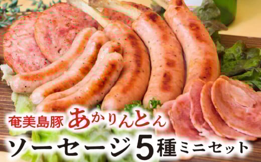 奄美島豚 あかりんとん ソーセージミニセット A008-001鹿児島県奄美市11000肉豚肉