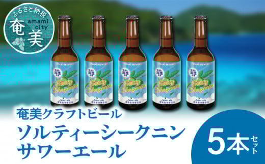 奄美クラフトビール<ソルティーシークニンサワーエール>5本セット A126-004鹿児島県奄美市15000酒・アルコールビール・発泡酒