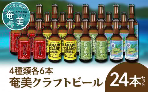 奄美クラフトビール<4種 各6本>24本セット A126-007鹿児島県奄美市66000酒・アルコールビール・発泡酒