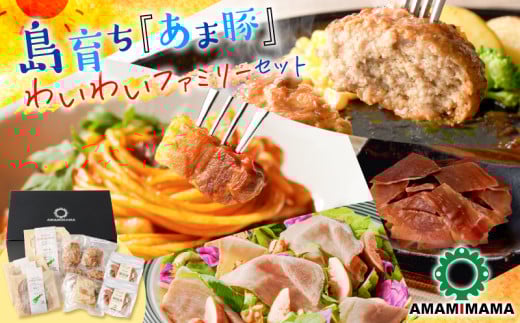 島育ち「あま豚」わいわいファミリーセット(加工品) A146-006鹿児島県奄美市33000鍋セット・総菜・加工食品総菜