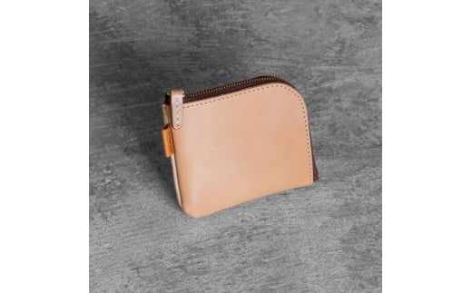 栃木レザー使用|やわらか本革Lジップミニ財布|Lzip wallet small 02|タン|minca(全6色)栃木県栃木市34000衣類・装飾品・工芸品財布