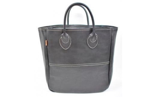 栃木レザー使用|ソフトな手触り 本革 A4対応トートバッグ|Tote bag 03 M|ブラック|minca(全6色)栃木県栃木市118000衣類・装飾品・工芸品鞄・バッグ
