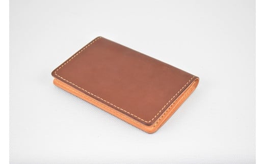 栃木レザー使用|約30枚収納 本革名刺入れ|Card holder 01|チョコ|minca(全7色)栃木県栃木市41000衣類・装飾品・工芸品その他 装飾品・工芸品