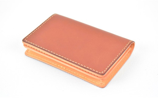【全7色】栃木レザーの名刺入れ 約50枚収納 ポケット4つ Card holder 02/チョコ/minca 416【雑貨 ファッション 人気 おすすめ 】栃木県栃木市48000衣類・装飾品・工芸品その他 装飾品・工芸品