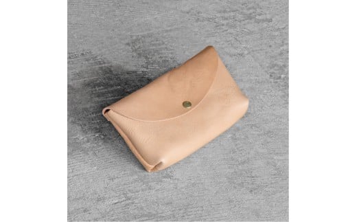 栃木レザー使用|やわらか本革ポーチ|Pouch 02 M|タン|minca(全7色)栃木県栃木市24000衣類・装飾品・工芸品その他 装飾品・工芸品