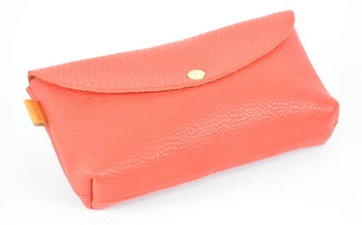 【全6色】栃木レザー ポーチ02M 小物入れ バッグの中もスッキリ 化粧ポーチ/Pouch 02/M/レッド/minca 425【ファッション 人気 おすすめ 】栃木県栃木市24000衣類・装飾品・工芸品その他 装飾品