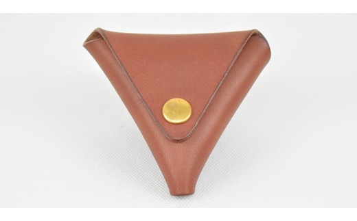 【minca】 栃木レザーの三角コインケース小 小銭入れ コンパクト 小さめ/Coin purse 01/チョコ 469【雑貨 ファッション 人気 おすすめ 】栃木県栃木市11000衣類・装飾品・工芸品財布