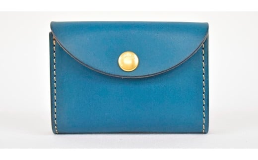 【minca】 栃木レザーのコインケース 小銭入れ カードも入る コンパクト/Coin purse 02/ブルー 475【雑貨 ファッション 人気 おすすめ 】栃木県栃木市33000衣類・装飾品・工芸品財布