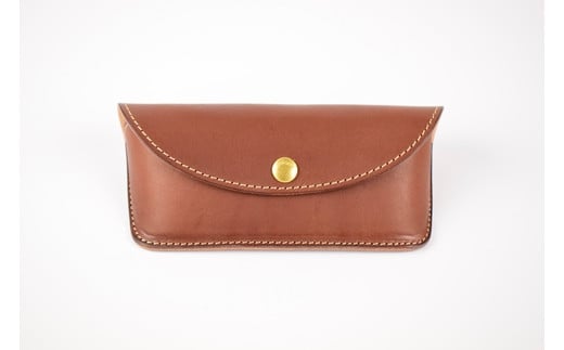 【minca】栃木レザーのメガネケース 本革 /Glasses case 01/チョコ 525【ファッション 人気 おすすめ 】栃木県栃木市48000衣類・装飾品・工芸品その他 装飾品・工芸品