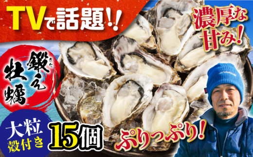 【3月20日(金)着】テレビで話題!簡単なのに贅沢!【生牡蠣】おうちで牡蠣小屋気分!身が引き締まったプリップリの殻付き牡蠣 15個 牡蠣 広島 かき カキ カンカン焼き 焼き 蒸し 江田島