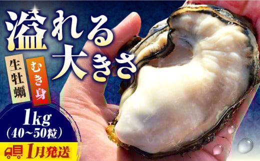 【1月23日(金)着】牡蠣 生食 むき身 かき カキ すぐに使える!【生牡蠣】【着日指定可能】かきうちの 牡蠣 むき身 1kg 牡蠣 かき カキ むき身 生牡蠣 広島 江田島市/株式会社かきうち [XBK002