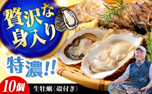 【2月26日(木)着】高品質の牡蠣を産地直送! 【生牡蠣】【着日指定可能】『てつまるかき』牡蠣 殻付き 10個 加熱用 かき 海鮮 海産物 簡単 広島県産 江田島市/有限会社テツマル海産 [XCO005