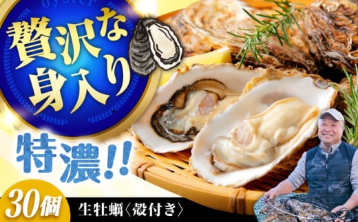 【2月18日(水)着】高品質の牡蠣を産地直送! 【生牡蠣】【着日指定可能】『てつまるかき』牡蠣 殻付き 30個 加熱用 かき 海鮮 海産物 簡単 広島県産 江田島市/有限会社テツマル海産 [XCO007