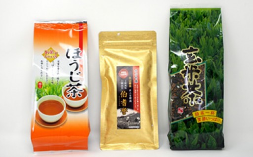 MS-38 井上青輝園の茶葉詰め合わせ鳥取県大山町13000お茶・飲料お茶