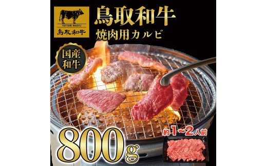 DN-040-001 鳥取和牛焼肉用カルビ800g鳥取県大山町30000肉牛肉