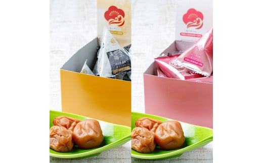 紀州南高梅 はちみつ梅干&桃の梅干(テトラピロー)各12個入り 【US11】【uts030】和歌山県由良町13000鍋セット・総菜・加工食品漬物・梅干・キムチ