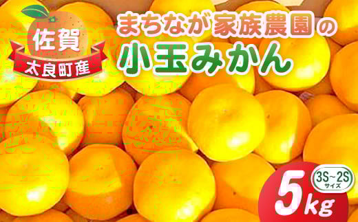 L-50 まちなが家族農園の小玉みかん 5kg みかん ミカン 蜜柑 温州みかん 完熟みかん 甘熟 柑橘 有機栽培 国産 佐賀県産 太良町 こだわり 贈答品 産地直送 詰め合わせ 小玉佐賀県太良町1