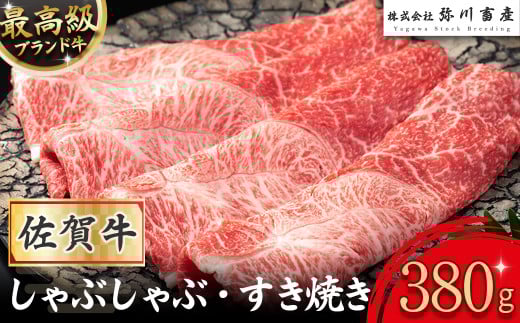 ZJ1 最高級 佐賀牛 しゃぶしゃぶ・すき焼き 380g  しゃぶしゃぶ すき焼き 国産牛 和牛 ブランド牛 牛肉 肉 高級 人気 おすすめ 佐賀県 太良町佐賀県太良町14000肉牛肉