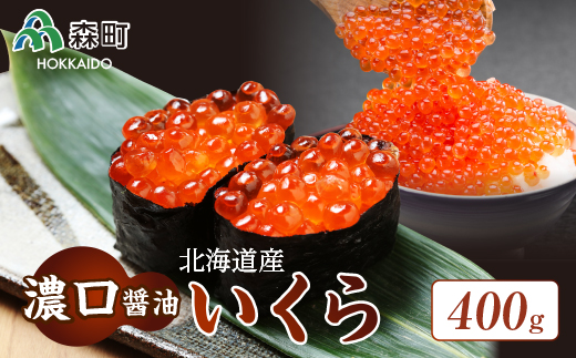 北海道産『濃口』醤油いくら400g<海鮮問屋 株式会社 瑞宝> いくら醤油漬け いくら イクラ しょうゆ漬け 海産物 加工品 森町 ふるさと納税 北海道 mr1-0783北海道森町21600魚介・海産物いく