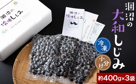 374 しじみ 約1.2kg 冷凍 小分け 約400g × 3袋 涸沼の大和しじみ茨城県茨城町9000魚介・海産物貝類