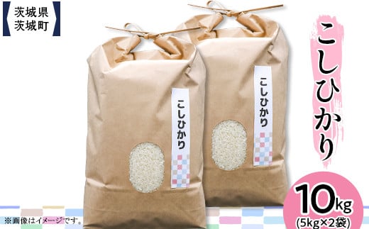 604 茨城県産コシヒカリ 10kg(5kg×2袋)【株式会社桝味】茨城県茨城町28000米・パン白米