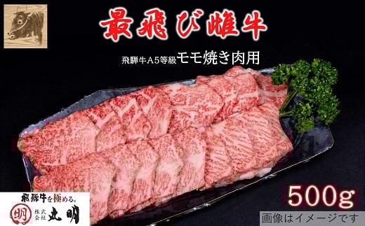 <最飛び雌牛>飛騨牛A5等級モモ焼き肉用 500g【1520153】岐阜県養老町20000肉牛肉