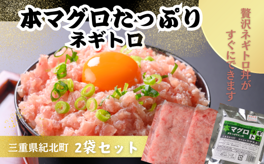 本マグロたっぷりネギトロ2袋(100?×2)【KN21】三重県紀北町10000魚介・海産物鮮魚