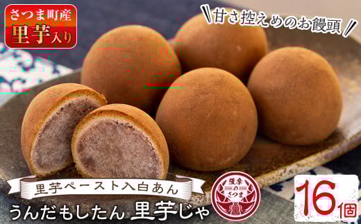 s060 うんだもしたん里芋じゃ(16個)スイーツ お菓子 和菓子 焼き菓子 鹿児島 まんじゅう 饅頭 里芋 シナモン 白あん 餡 個包装 ギフト【お菓子のかたおか】鹿児島県さつま町12000菓子・スイー
