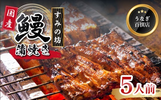 鰻蒲焼 5人前  すみの坊 うなぎ 国産 鰻 蒲焼き 手焼き 真空パック ウナギ 土用丑の日 うな重 うな丼 晩ごはん 家族 惣菜 鰻重 贈り物 ギフト 三島うなぎ 三島市 静岡県静岡県三島市95000魚介