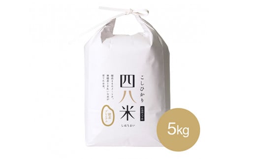 No.288 【四八米】酵素プレミアム 5kg / お米 精米 こしひかり コシヒカリ 希少 光触媒 減農薬 広島県 特産品広島県府中市30000米・パン白米