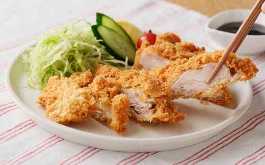 No.1060 朝引き鶏のチキンカツ/調理済み100g×4枚(合計400g)/簡単調理広島県府中市10000肉鶏肉
