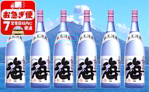 F6-2540/海 1800ml 6本セット鹿児島県垂水市68000酒・アルコール焼酎