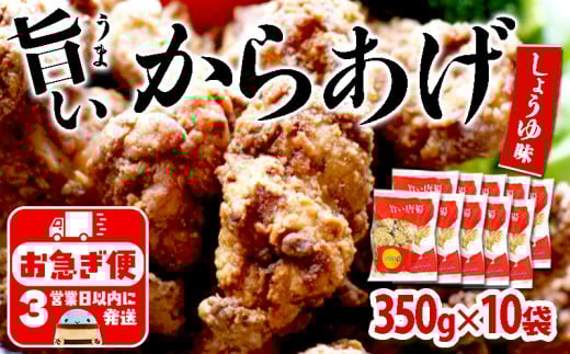 B2-2138/国産 から揚げ 醤油味 10袋鹿児島県垂水市27000肉鶏肉